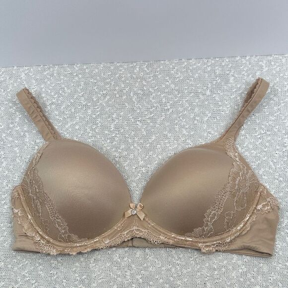 VICTORIA'S SECRET Body By Victoria No Wire Tan Bra 38D - Picture 1 of 9